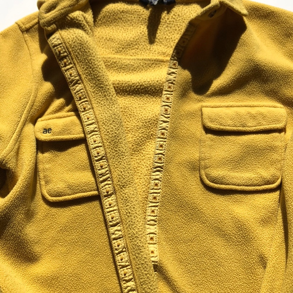 Yellow snap up jacket. - Picture 3 of 5